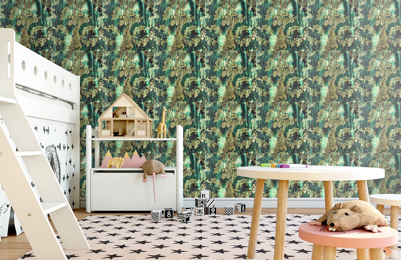 Обои GEORGES-SAND-P_-05 фото в интерьере детская