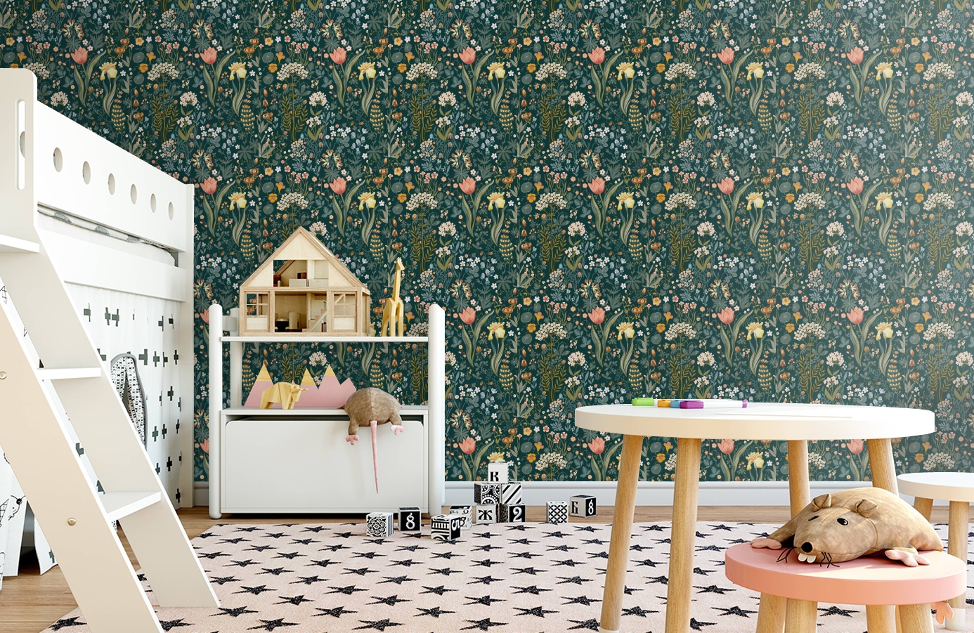 Обои 2055 фото в интерьере детская