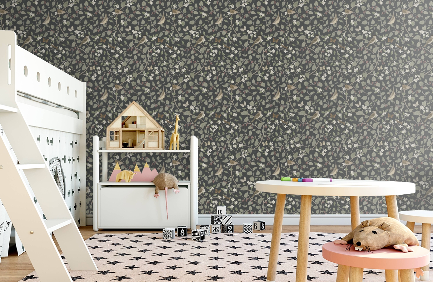 Обои 2057 фото в интерьере детская