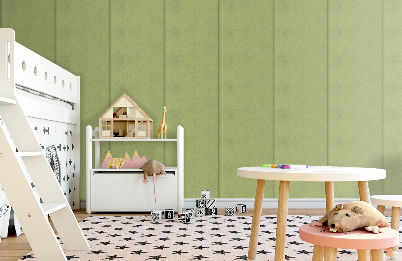 Обои 48464 фото в интерьере детская