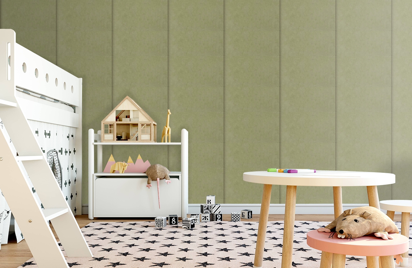 Обои 48474 фото в интерьере детская