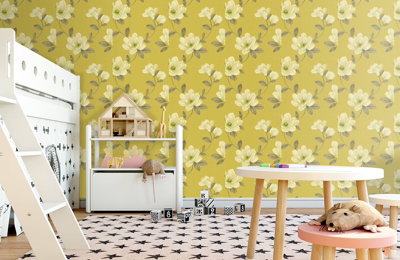 Обои 612402 фото в интерьере детская