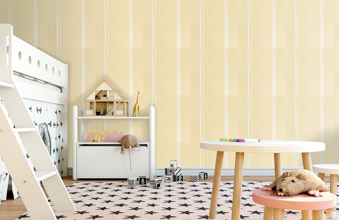 Обои PW78016-4 фото в интерьере детская