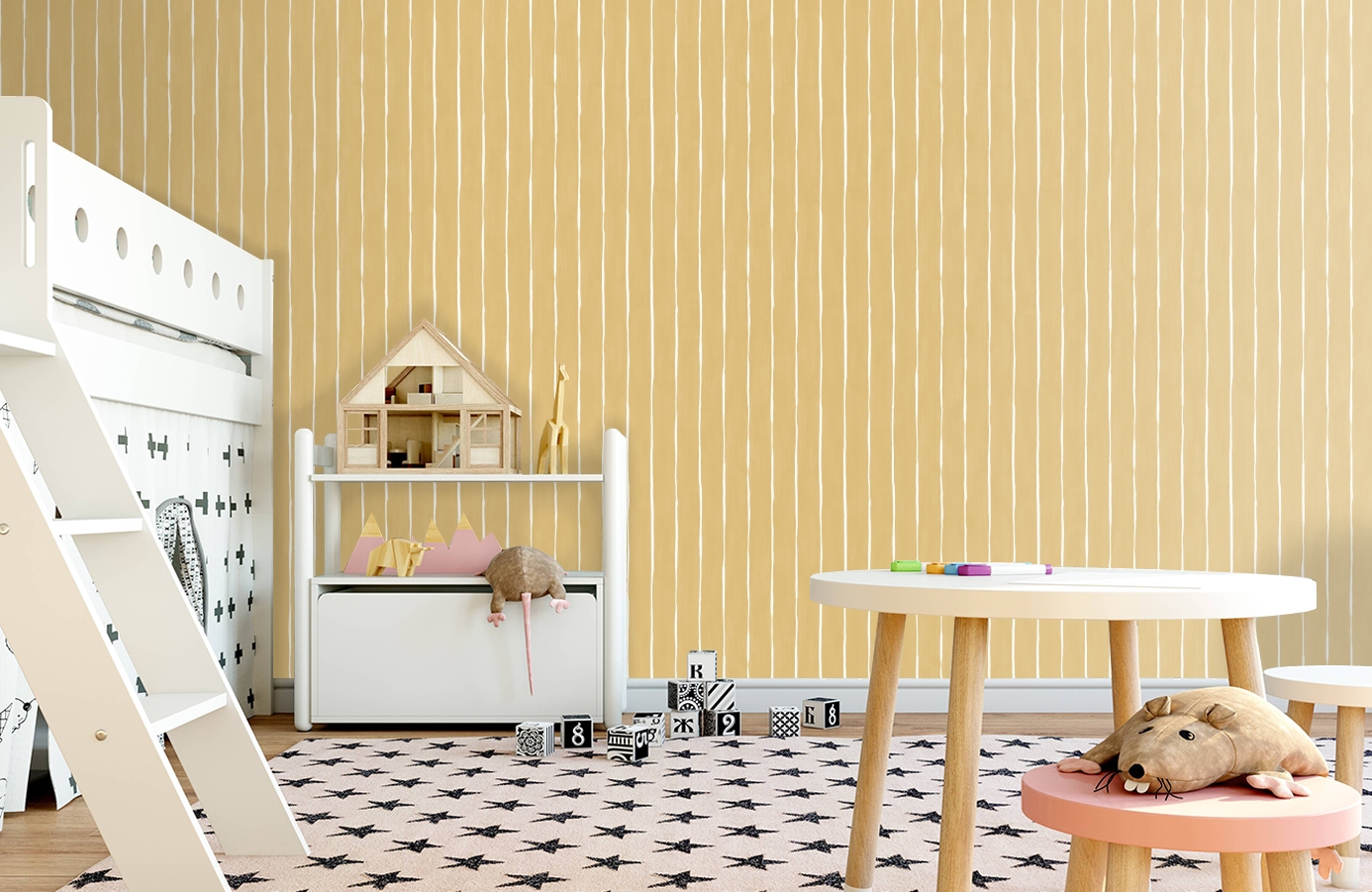 Обои 110/2010 фото в интерьере детская