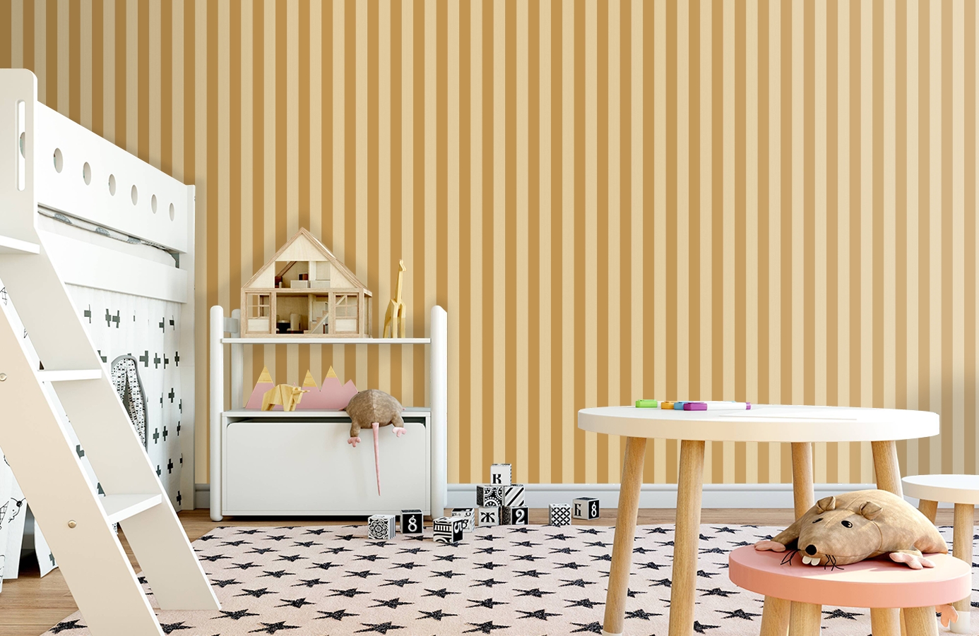 Обои 110/3013 фото в интерьере детская