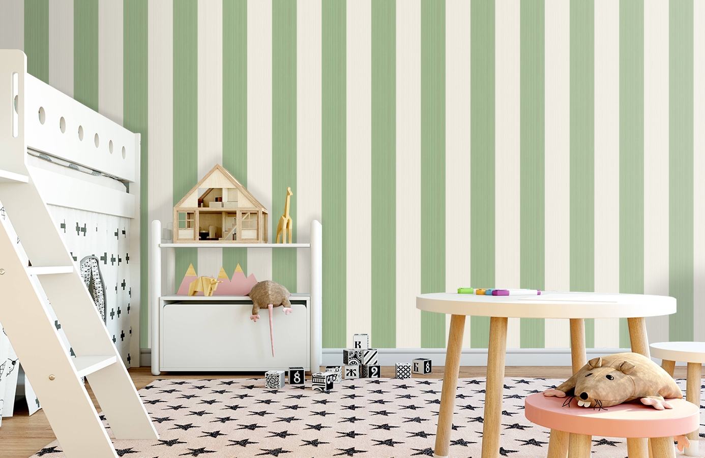 Обои 110/4022 фото в интерьере детская