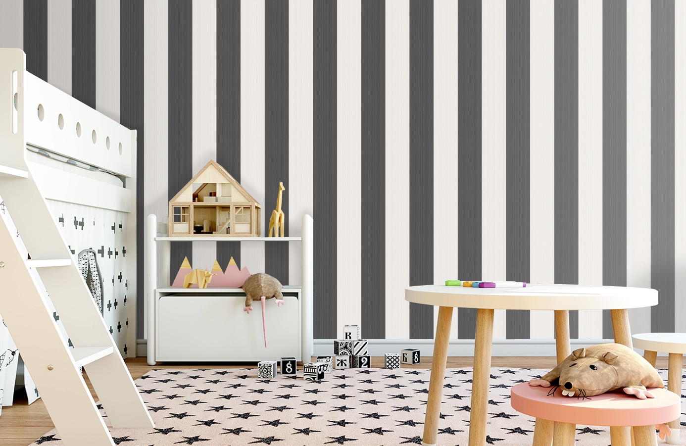 Обои 110/4025 фото в интерьере детская