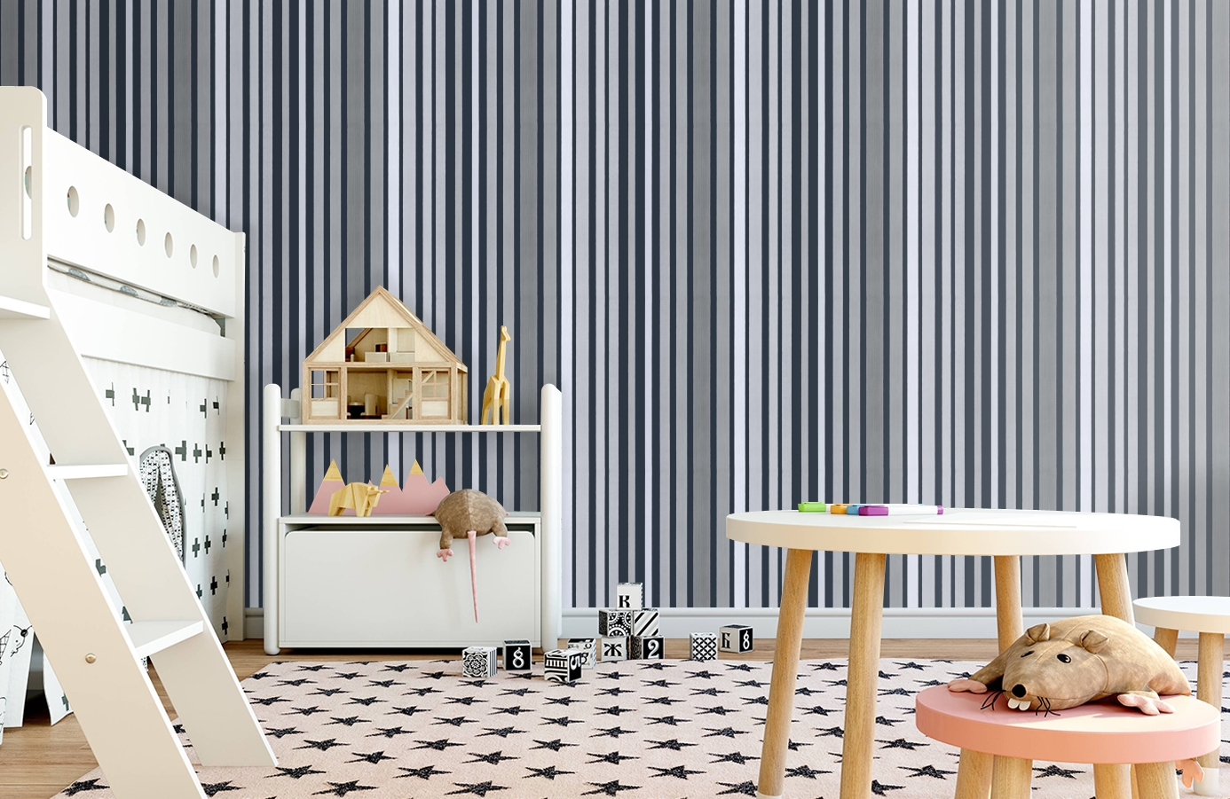 Обои 110/9043 фото в интерьере детская