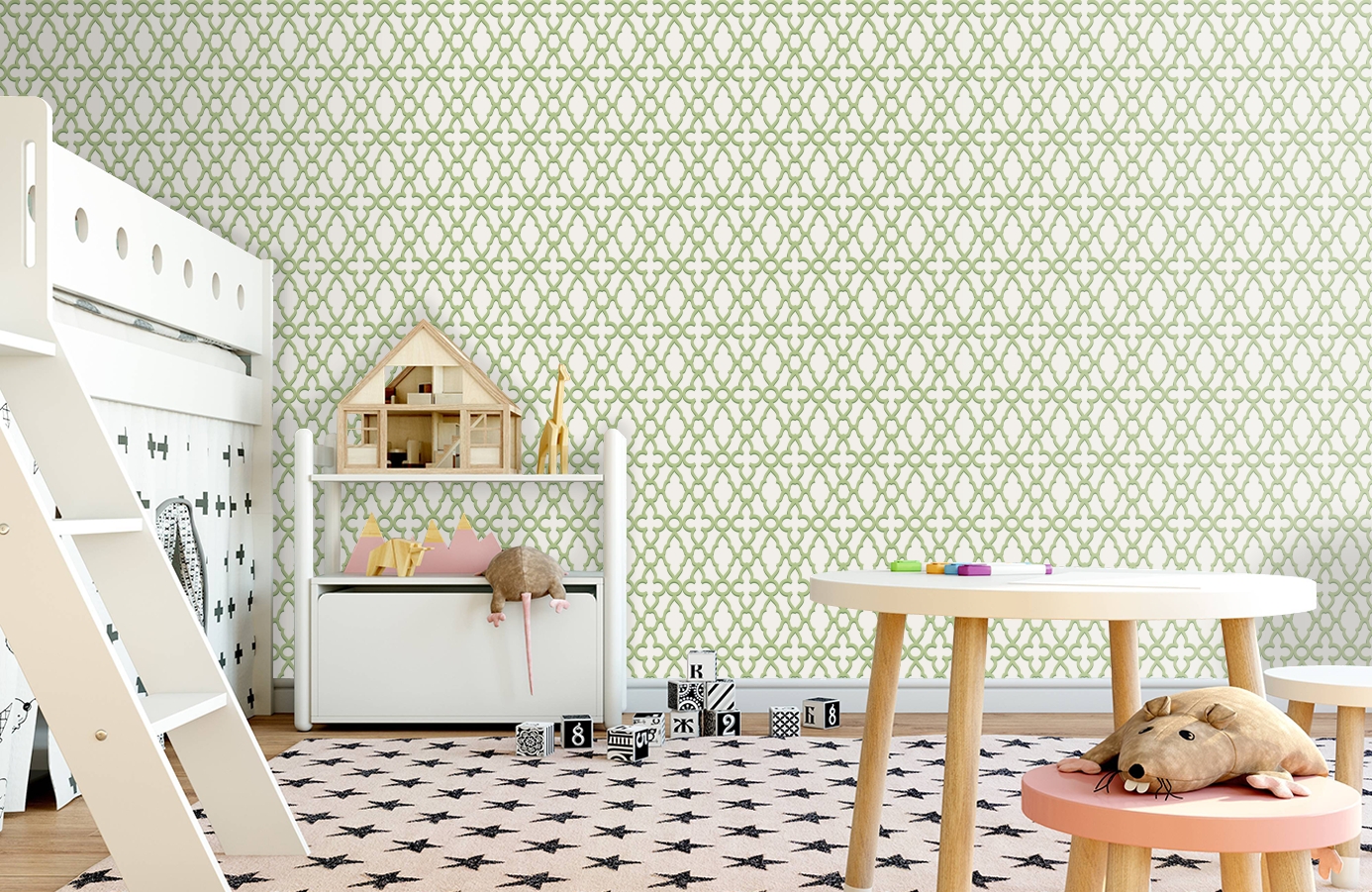 Обои 116-10036 фото в интерьере детская