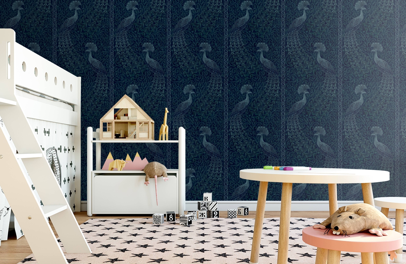 Обои 116-2006 фото в интерьере детская