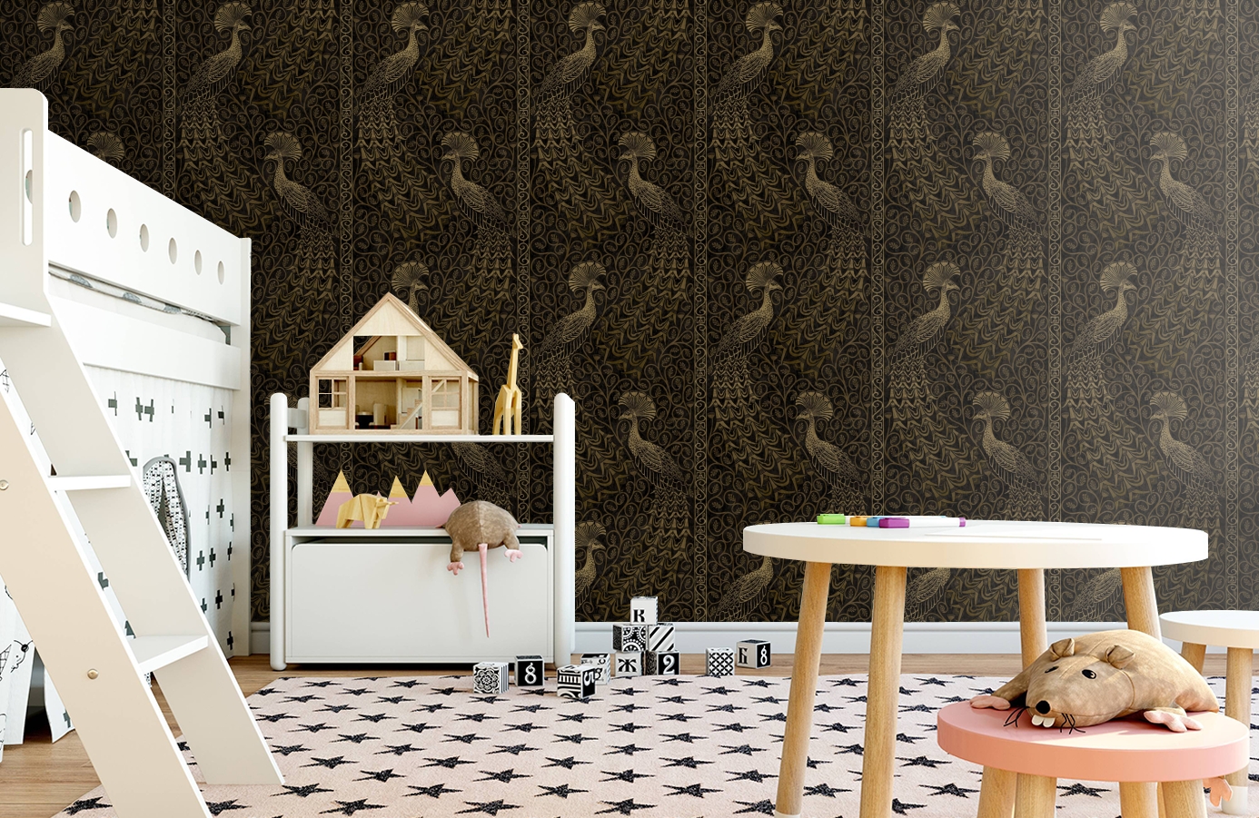 Обои 116-3010 фото в интерьере детская Обои 116-3010 фото в интерьере детская