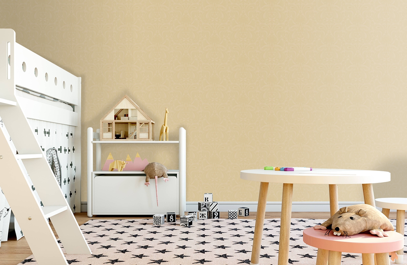 Обои 66/1002 фото в интерьере детская