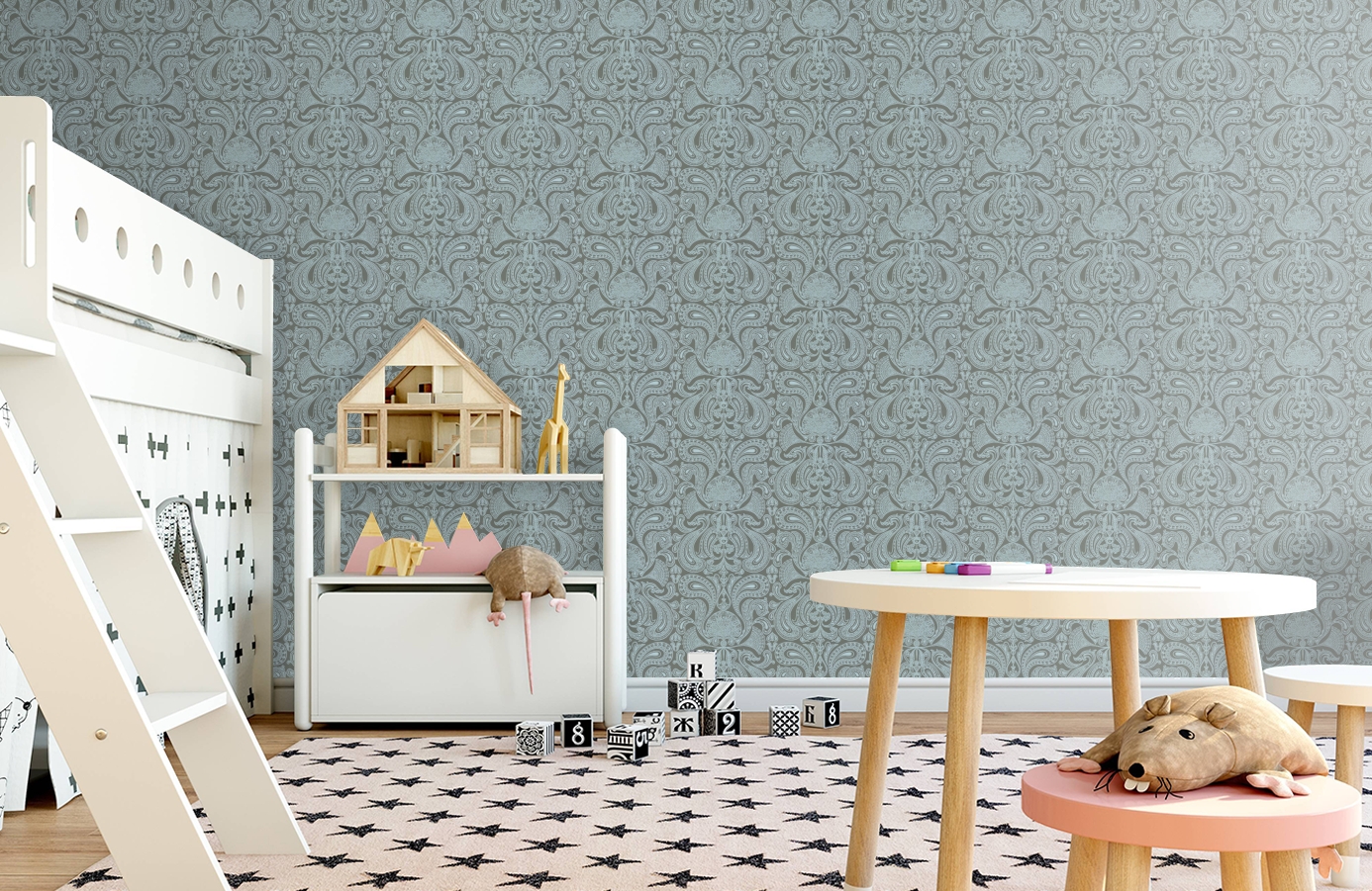 Обои 66/1005 фото в интерьере детская
