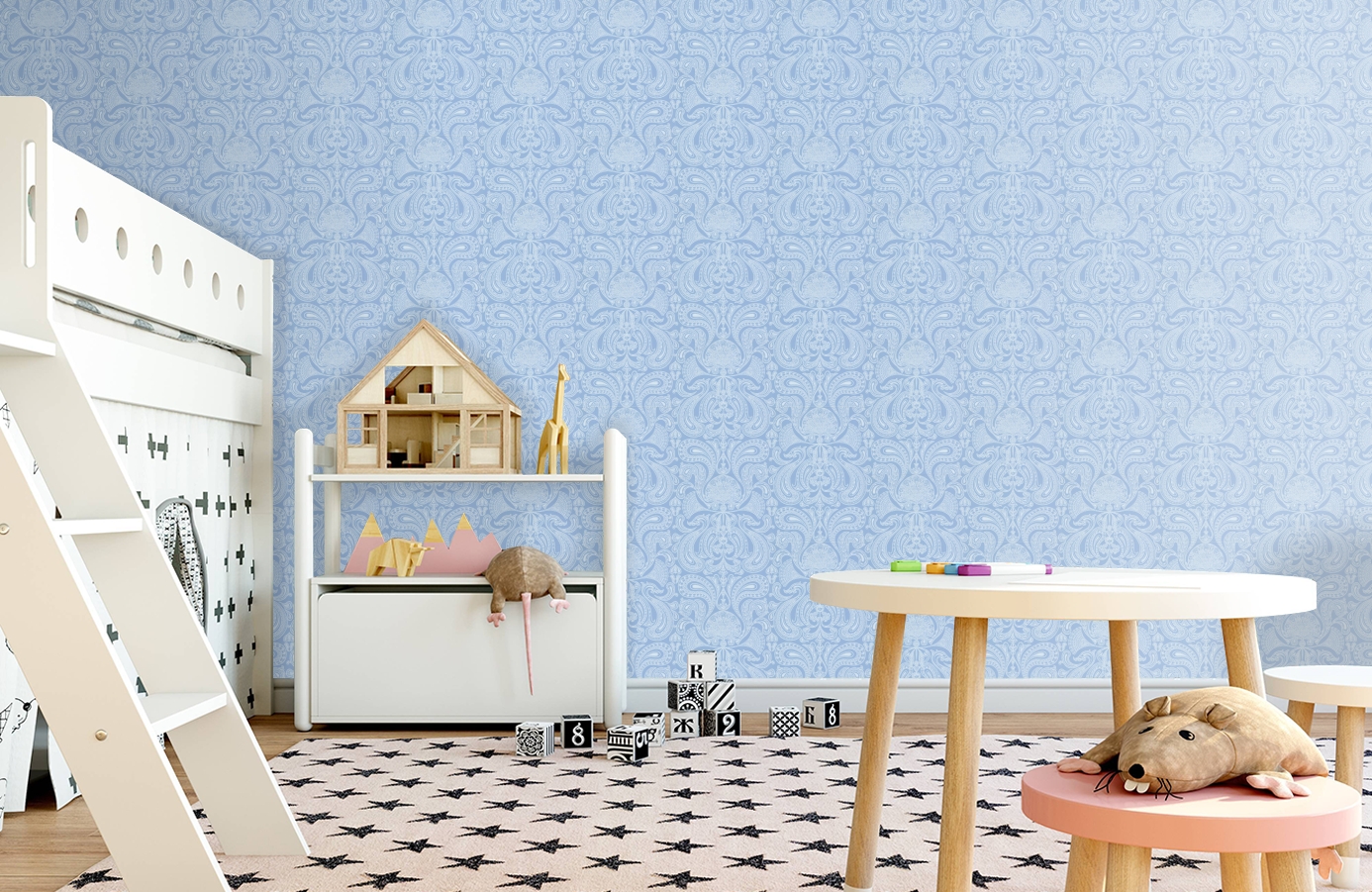 Обои 66/1006 фото в интерьере детская