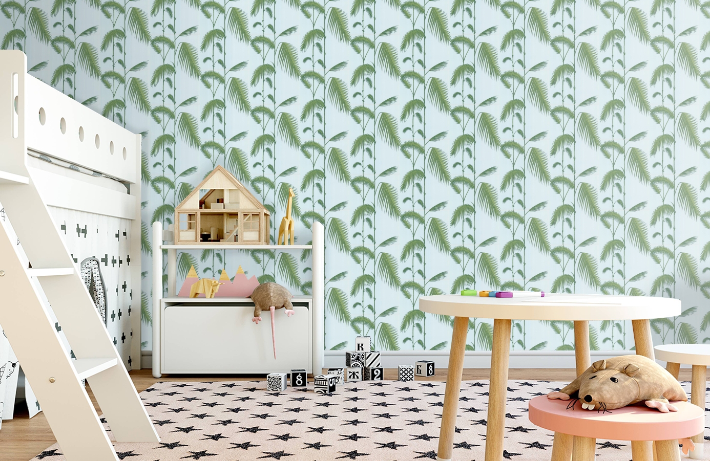 Обои 66/2010 фото в интерьере детская