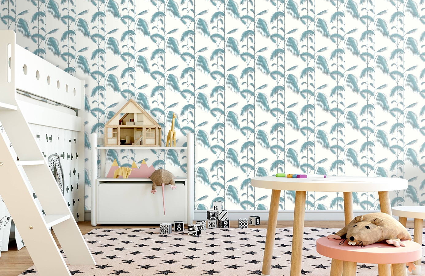 Обои 66-2012 фото в интерьере детская