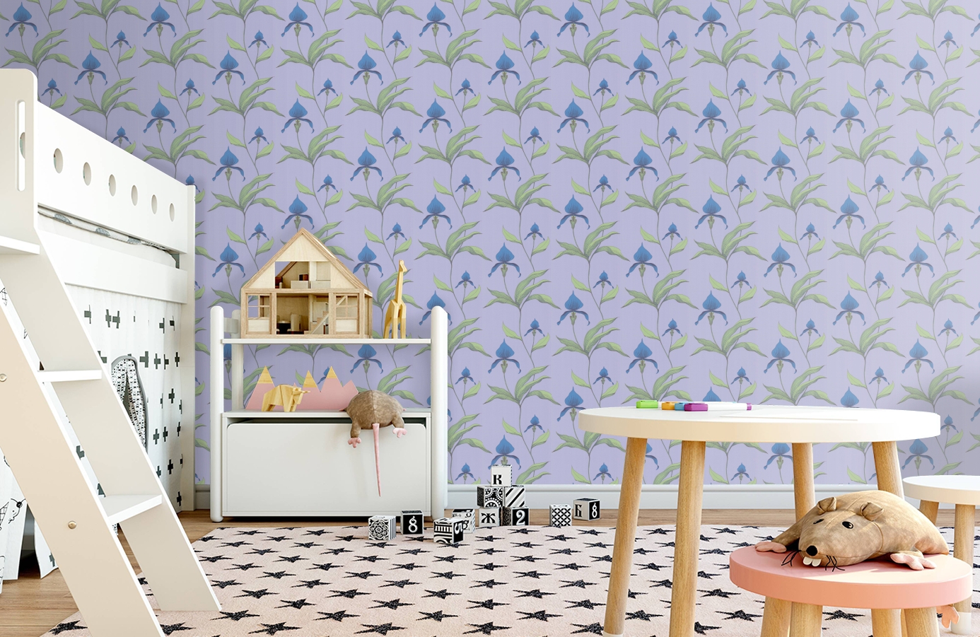 Обои 66/4031 фото в интерьере детская