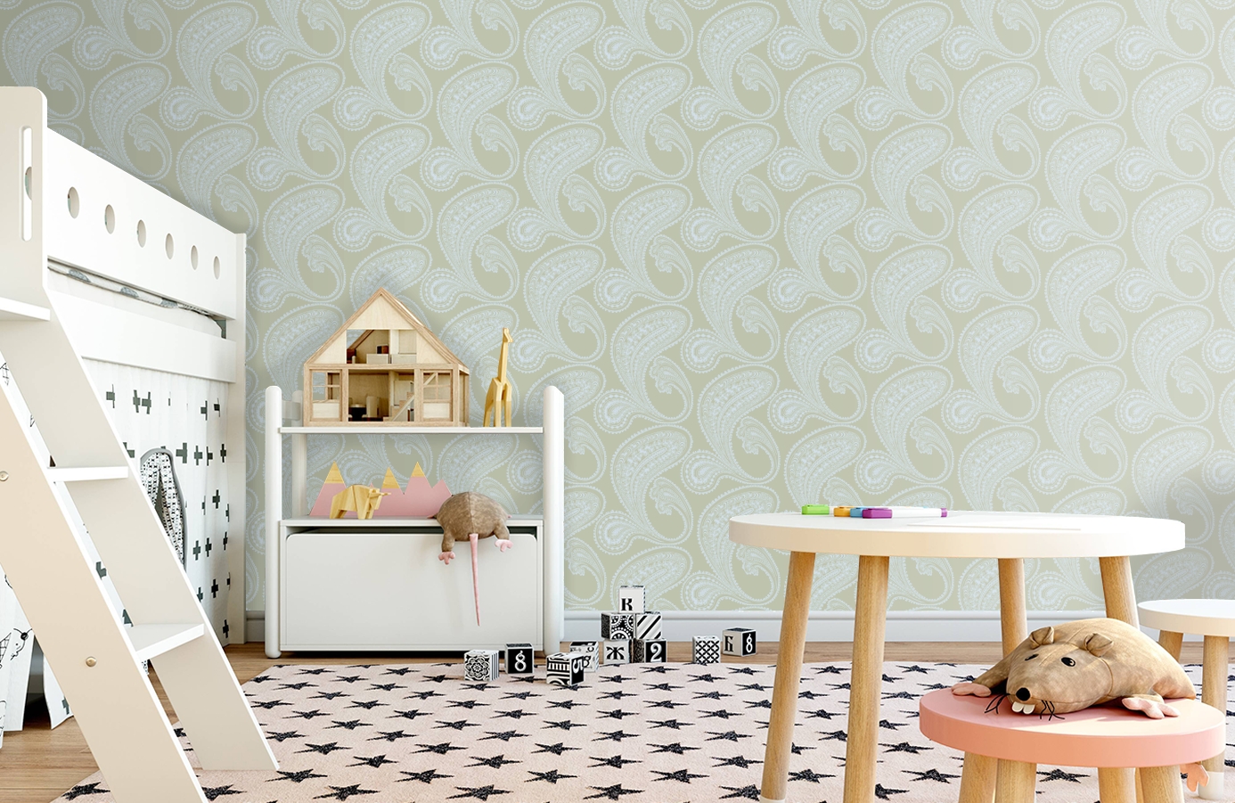 Обои 66/5034 фото в интерьере детская