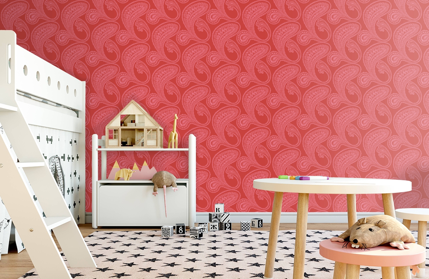 Обои 66/5041 фото в интерьере детская