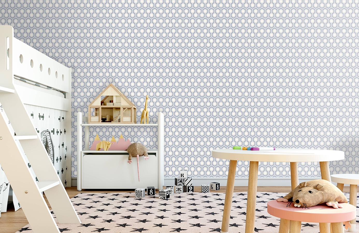 Обои 66/8054 фото в интерьере детская