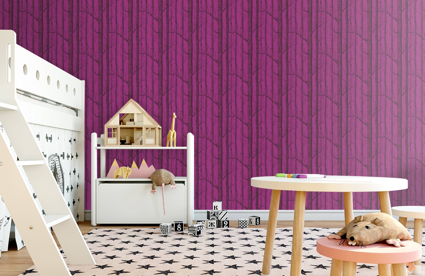 Обои 69/12152 фото в интерьере детская