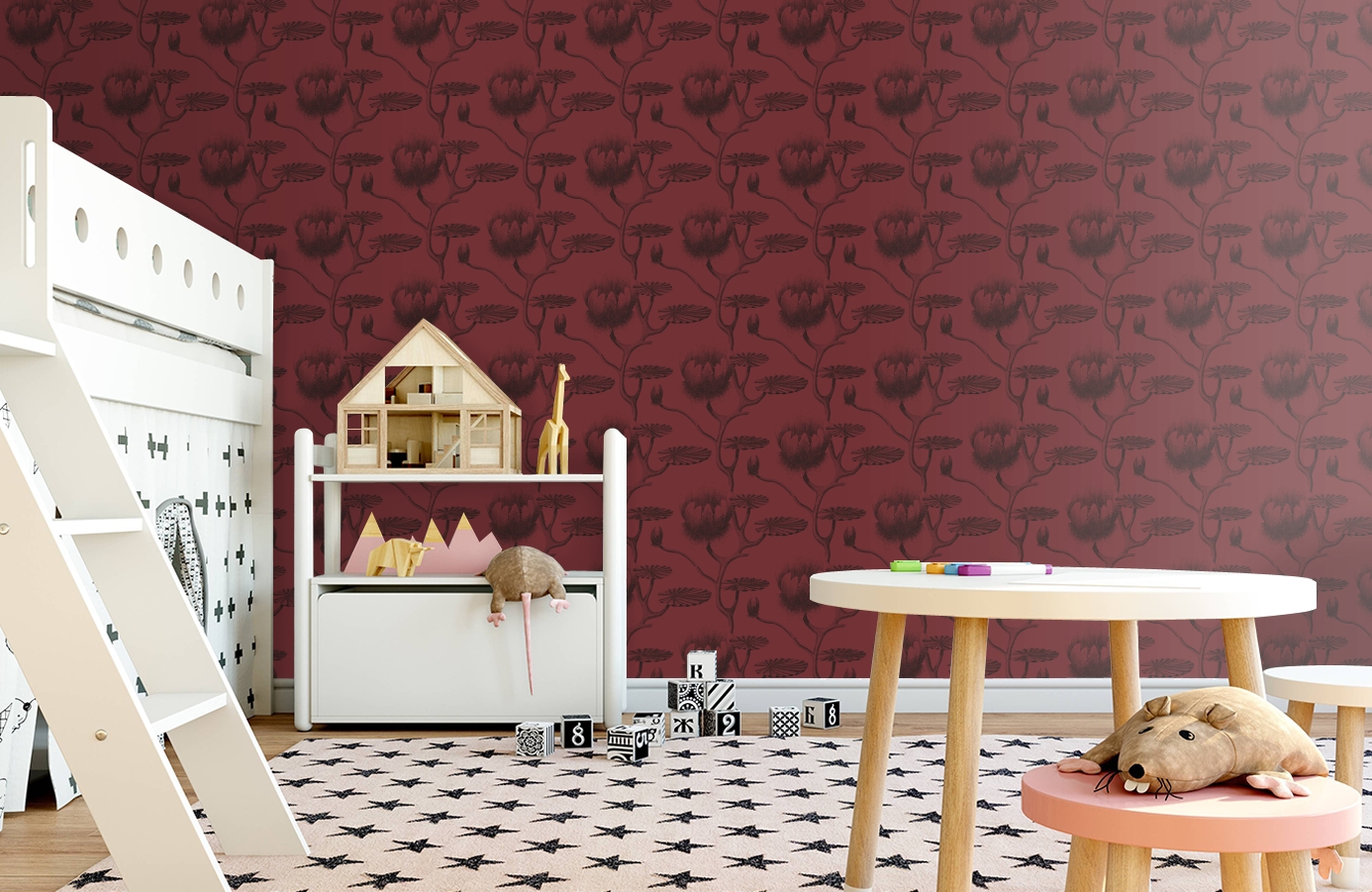 Обои 69/3111 фото в интерьере детская