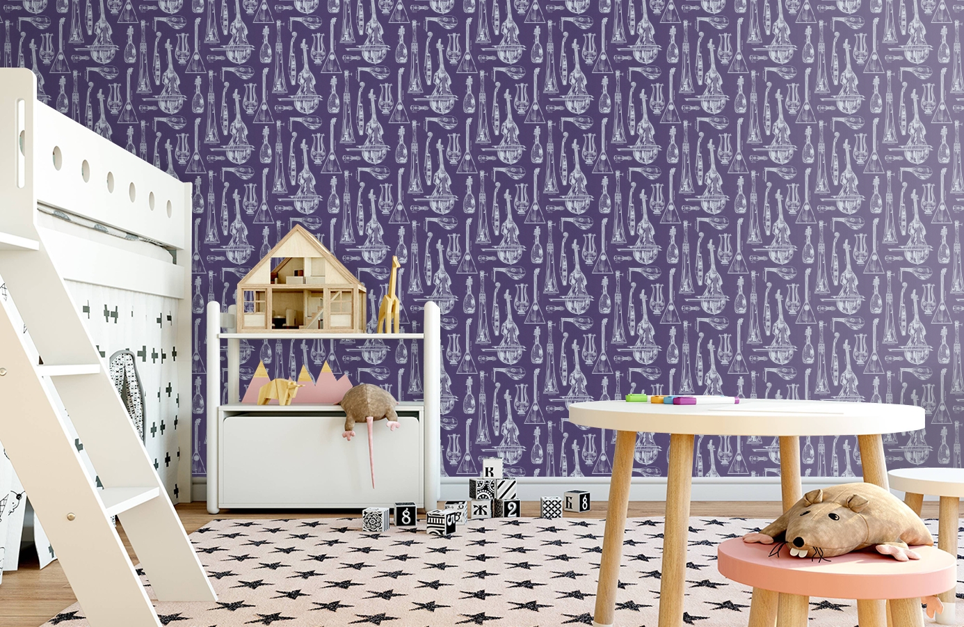 Обои 69/4116 фото в интерьере детская