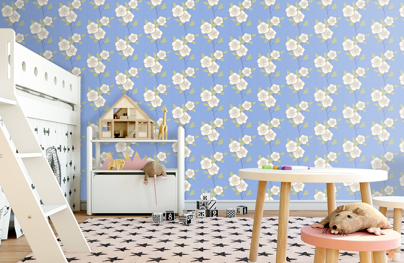 Обои 69/6122 фото в интерьере детская