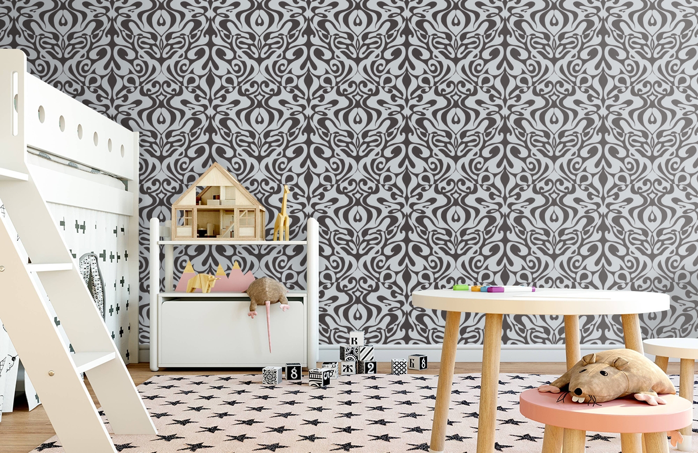 Обои 69/7127 фото в интерьере детская