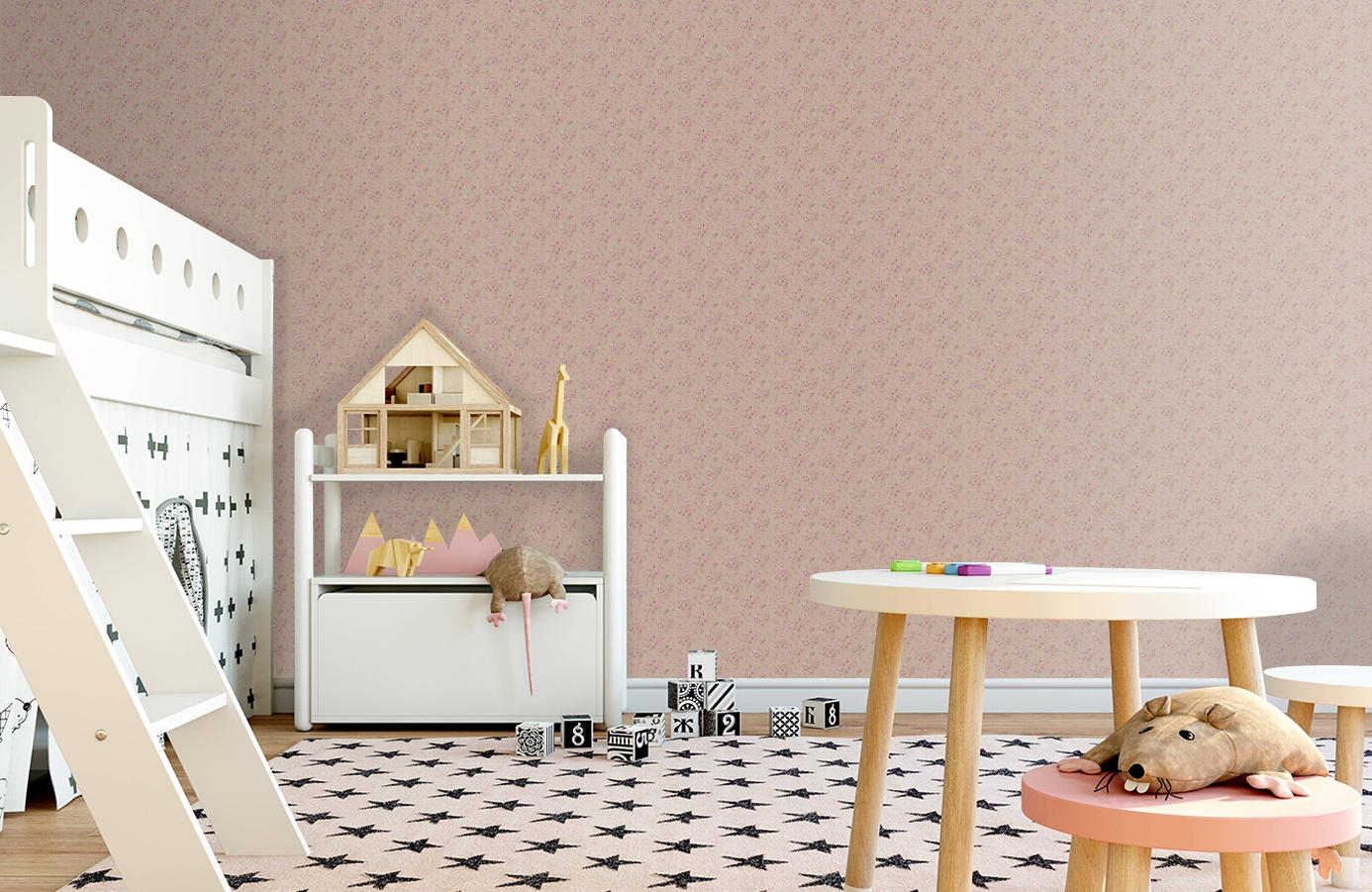 Обои 81/11045 фото в интерьере детская