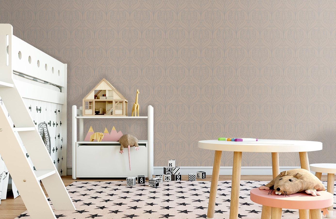 Обои 81/9036 фото в интерьере детская