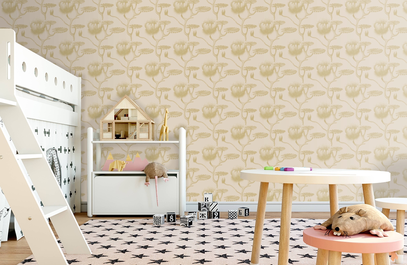 Обои 95/4019 фото в интерьере детская