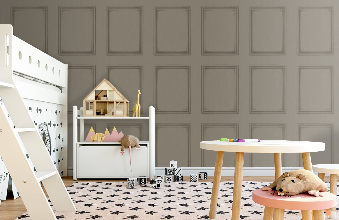 Обои 98/7030 фото в интерьере детская