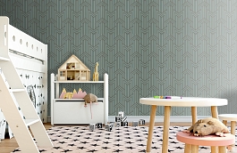 Обои Limelight Wallpaper Peaco фото в интерьере детская превью