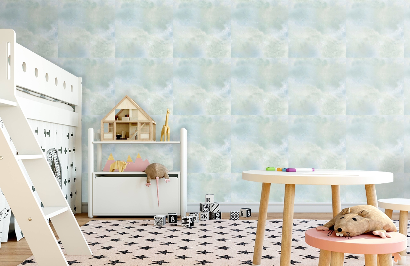 Обои TOT13271 фото в интерьере детская