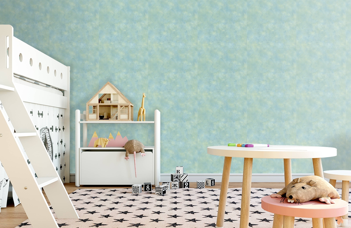 Обои TOT47354 фото в интерьере детская