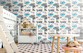 Обои WU17625 фото в интерьере детская превью