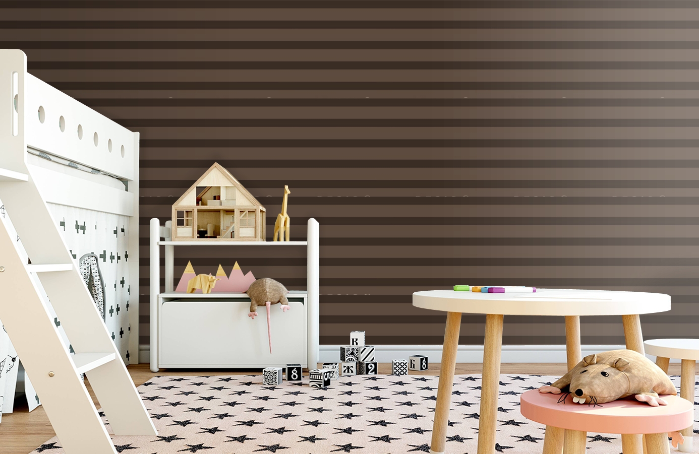 Обои 115614 фото в интерьере детская