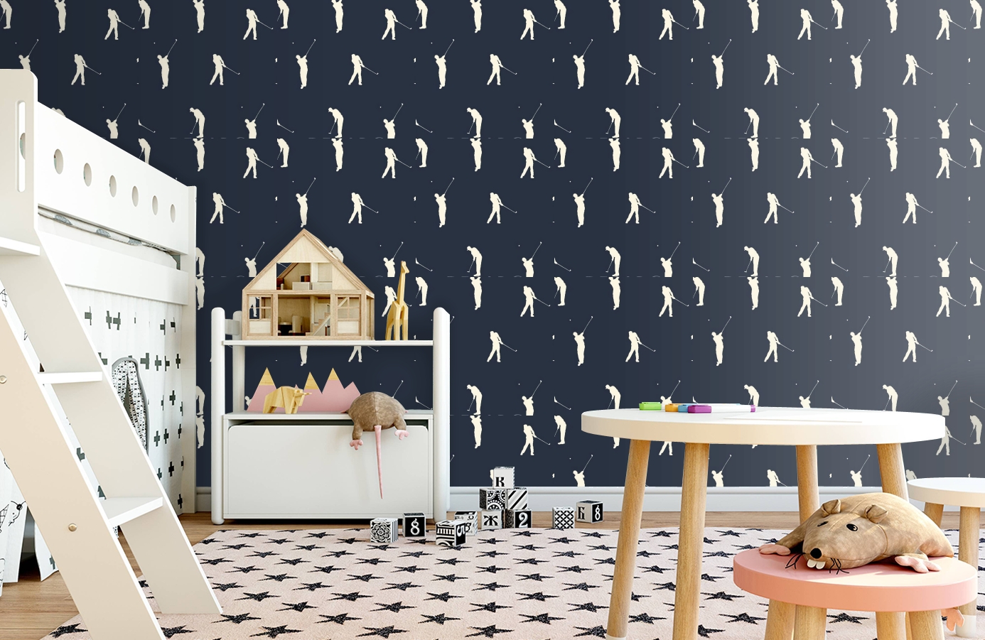 Обои 115642 фото в интерьере детская