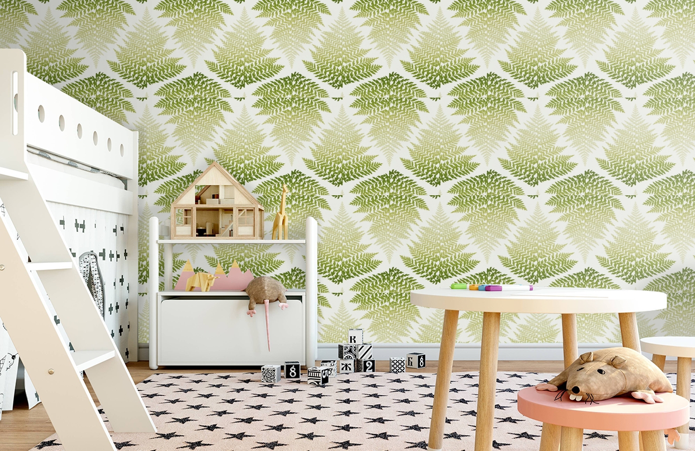 Обои 111378 фото в интерьере детская