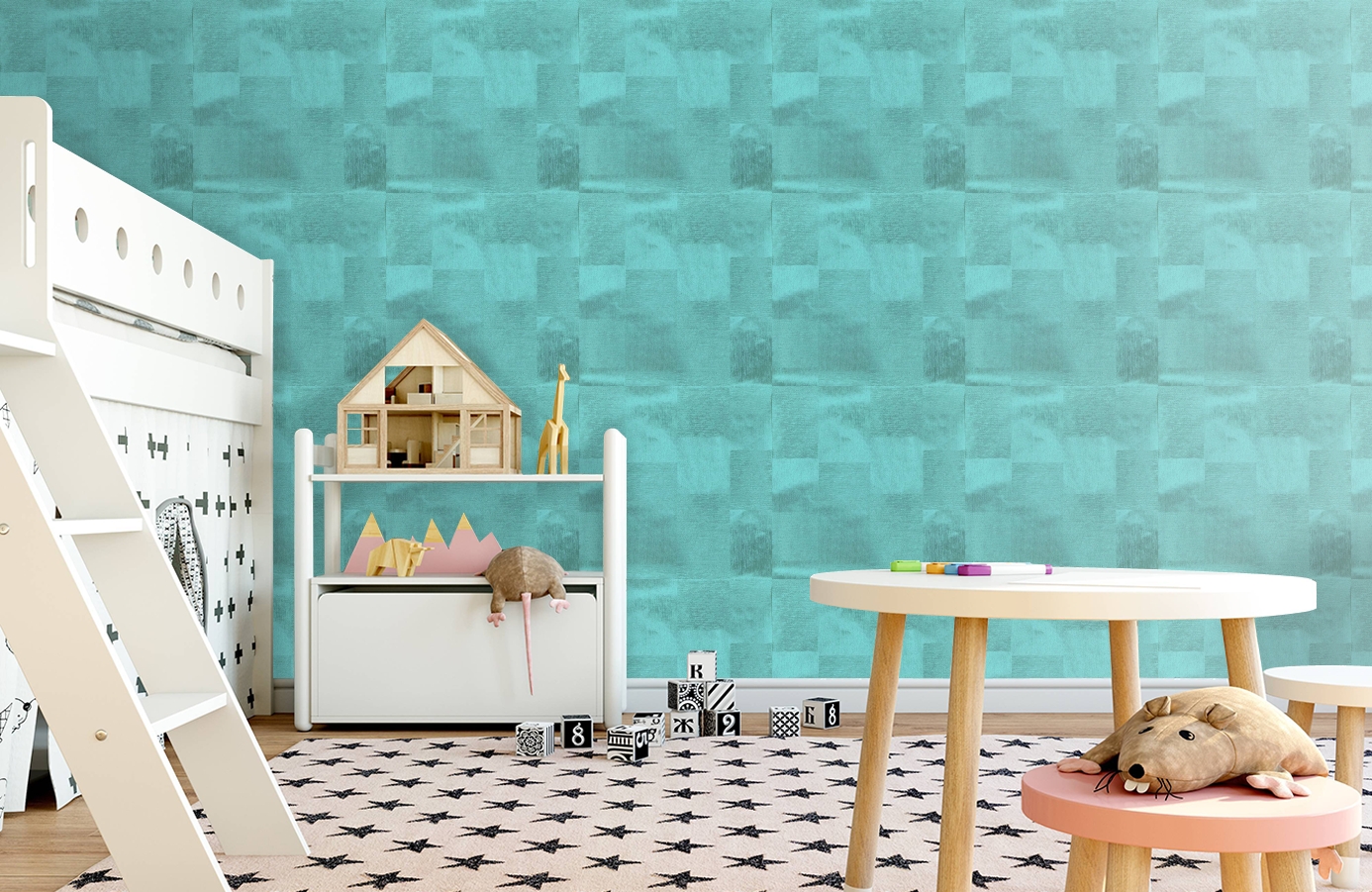 Обои 35801 фото в интерьере детская