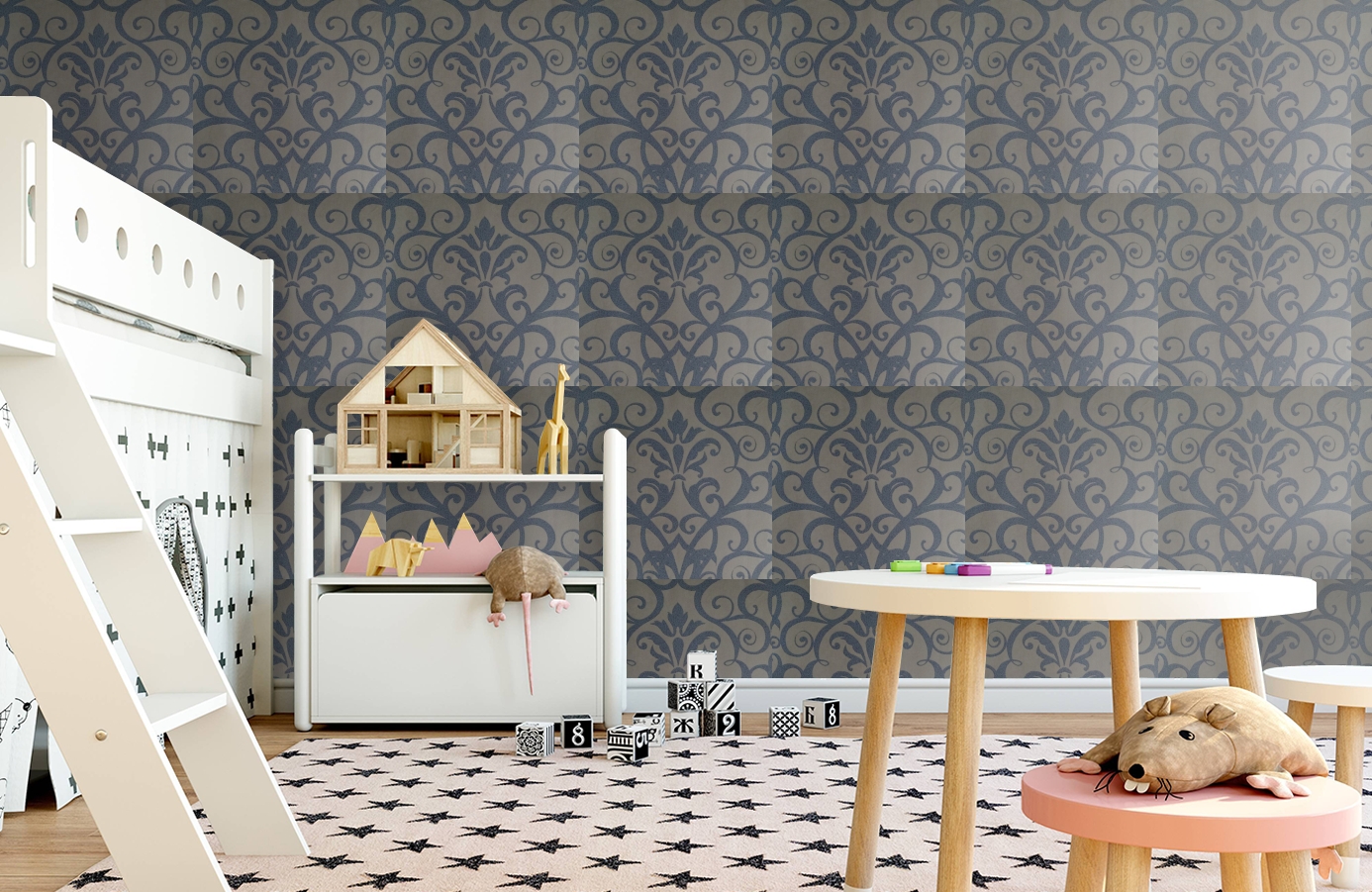 Обои 5127 фото в интерьере детская