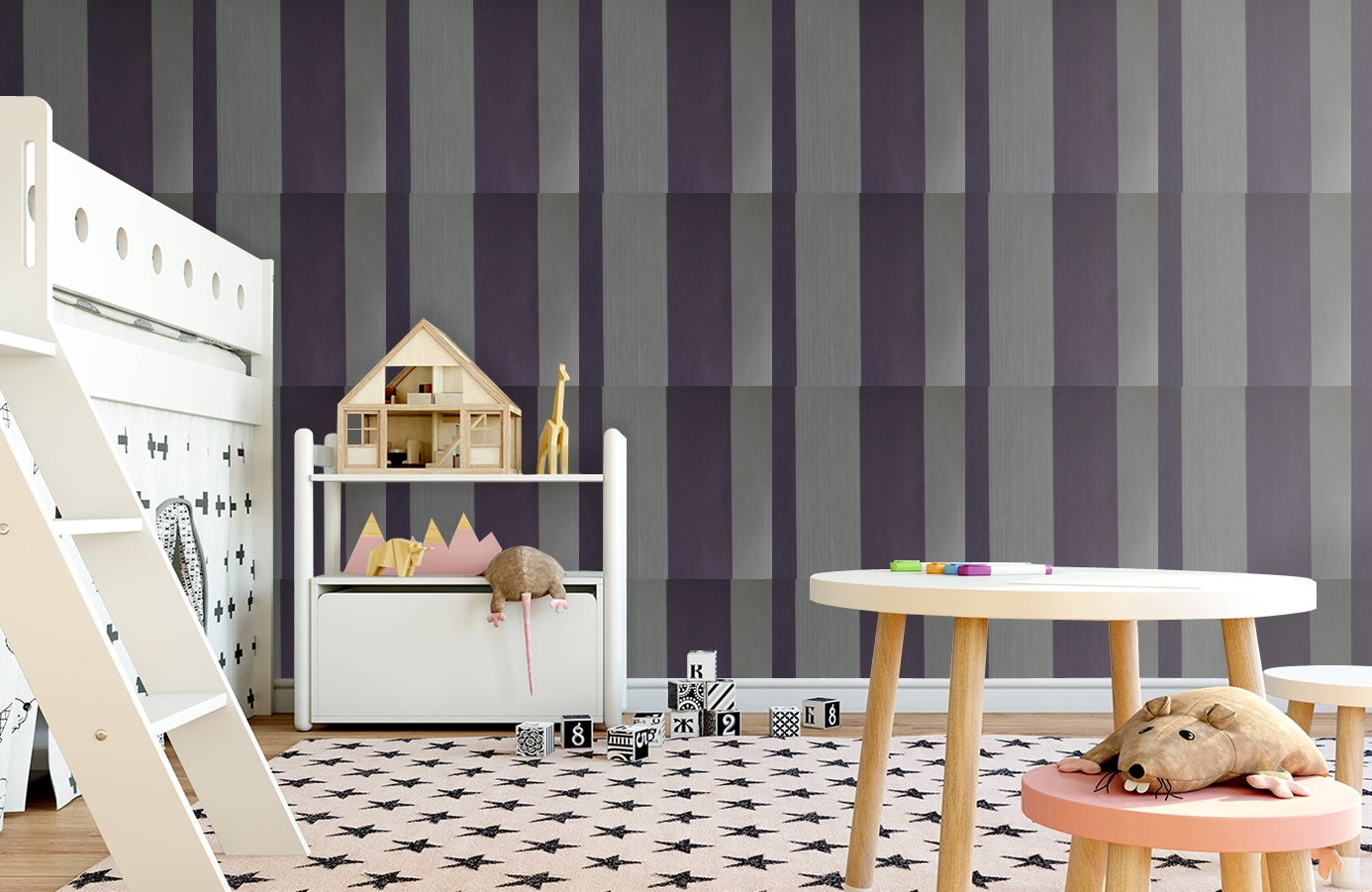 Обои 5134 фото в интерьере детская