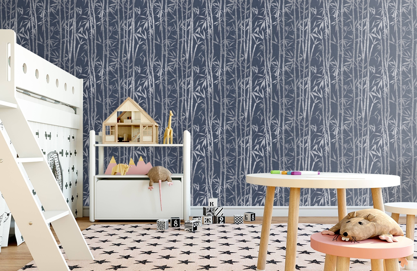 Обои 90281 фото в интерьере детская