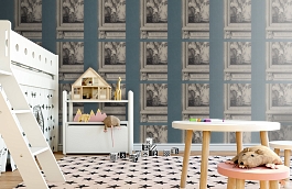 Обои Printroom-Cobaltblue-Wpcw фото в интерьере детская превью