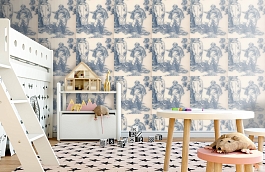 Обои Vauxhallgardens-Azure-Wpc фото в интерьере детская превью