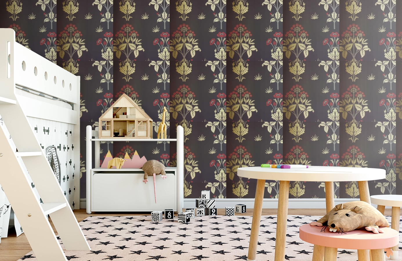Обои 210352 фото в интерьере детская Обои 210352 фото в интерьере детская