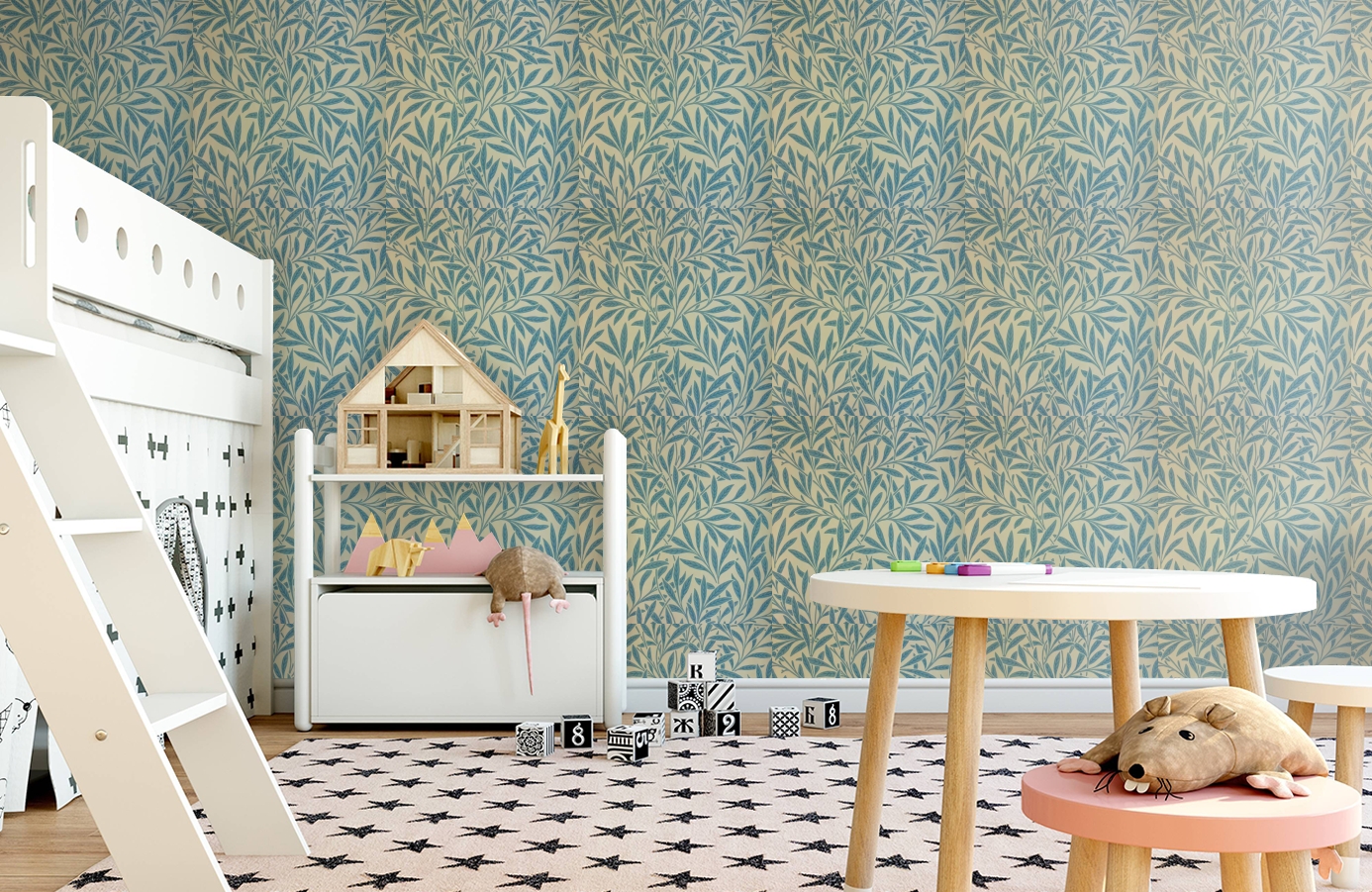 Обои 210382 фото в интерьере детская Обои 210382 фото в интерьере детская