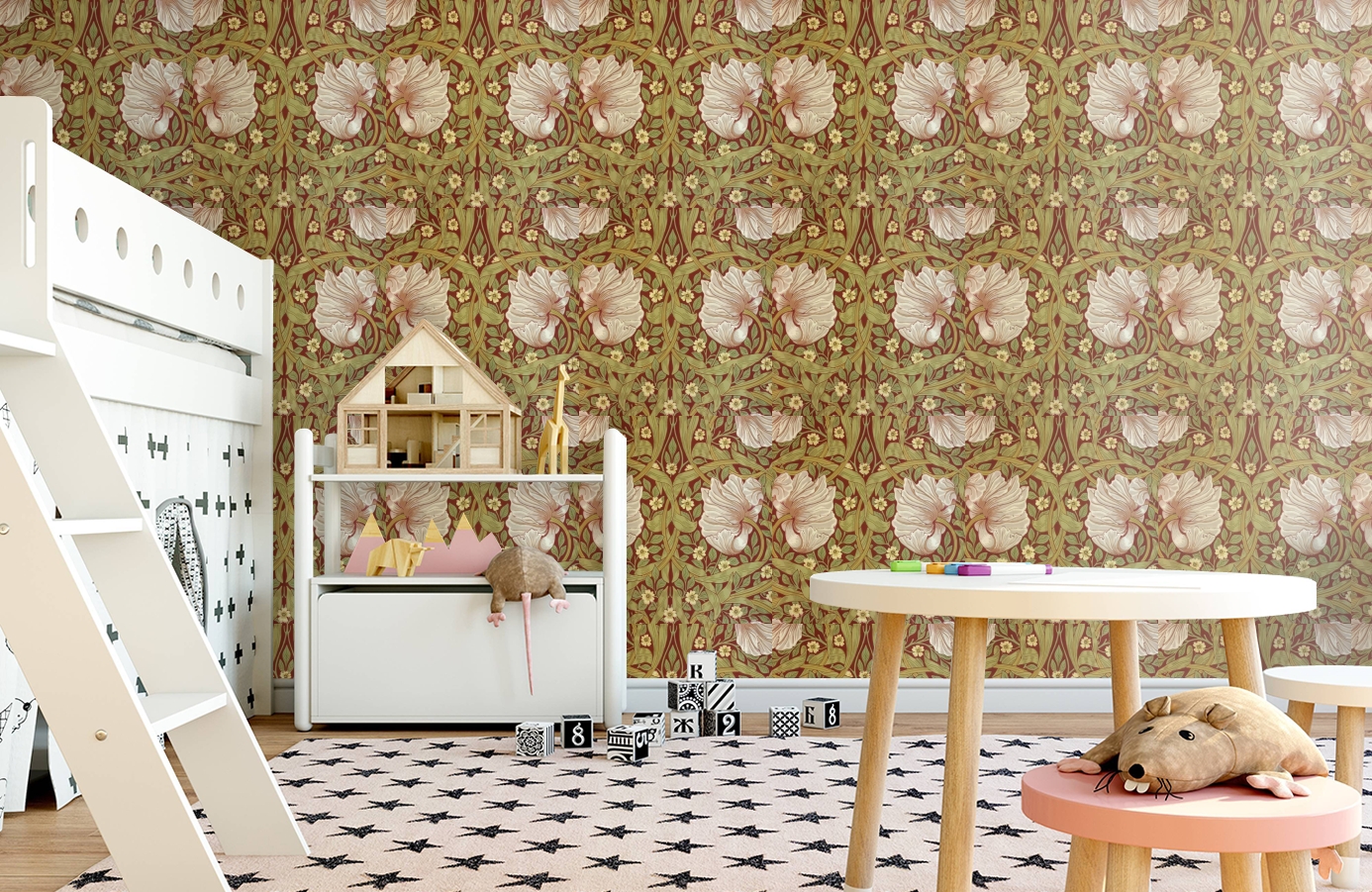 Обои 210386 фото в интерьере детская Обои 210386 фото в интерьере детская
