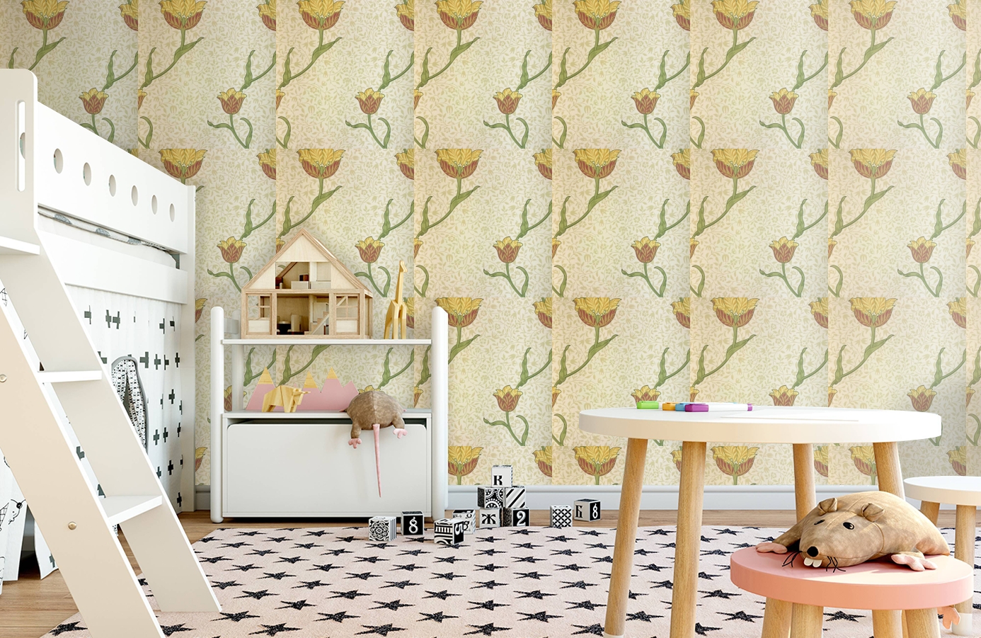 Обои 210392 фото в интерьере детская